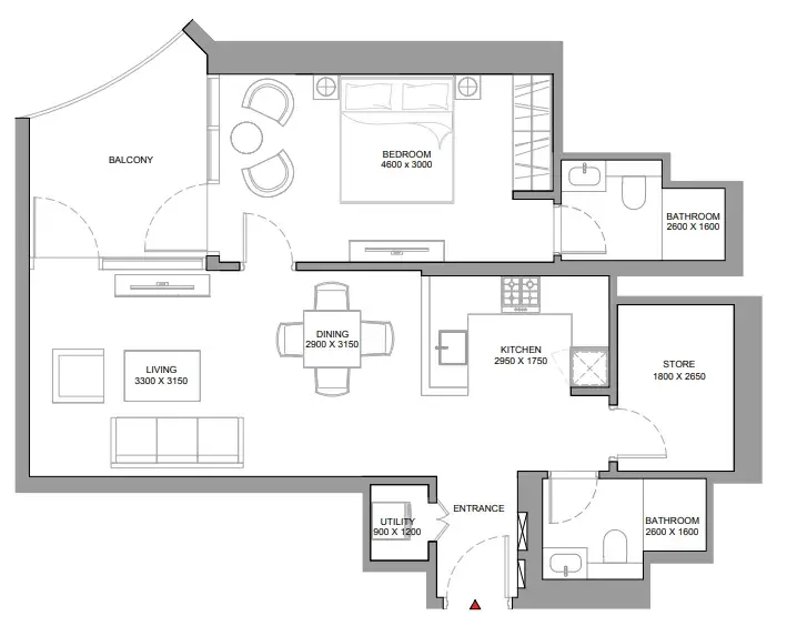 1 Bedroom apartments - Skyvue Stellar