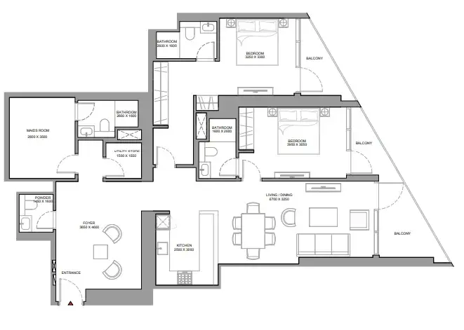 2 Bedrooms apartments - Skyvue Stellar