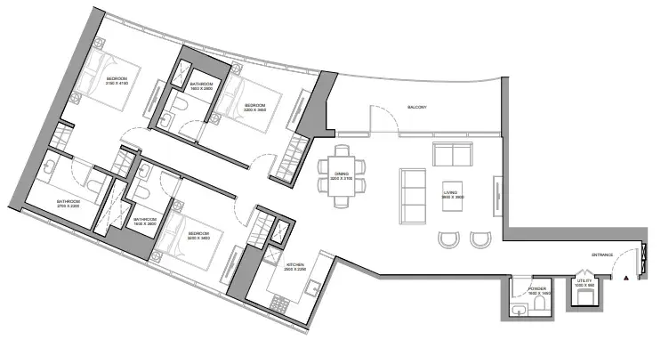 3 Bedrooms apartments - Skyvue Stellar