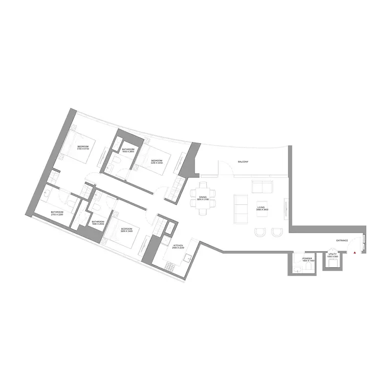 3 bedroom Apartments -  Skyvue Stellar