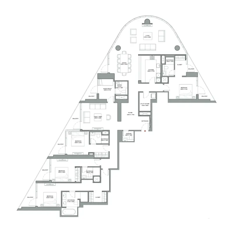 4 bedroom Apartments -  Skyvue Stellar