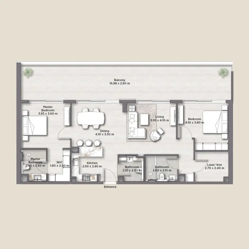 2 bedroom