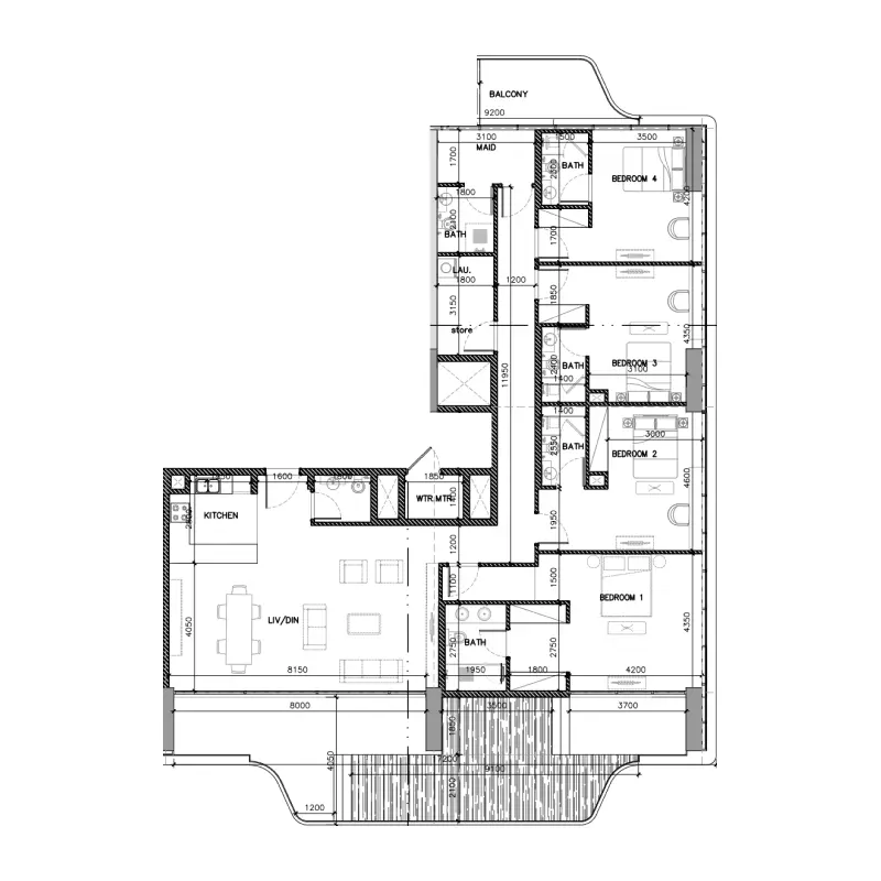 4 bedroom
