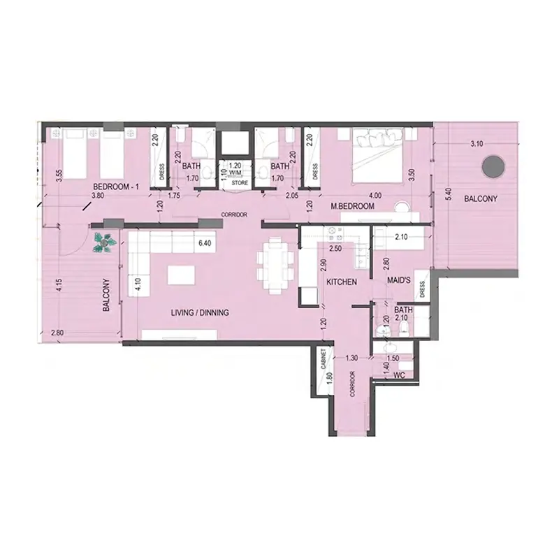 2 bedroom Apartments -  Celia Gardens
