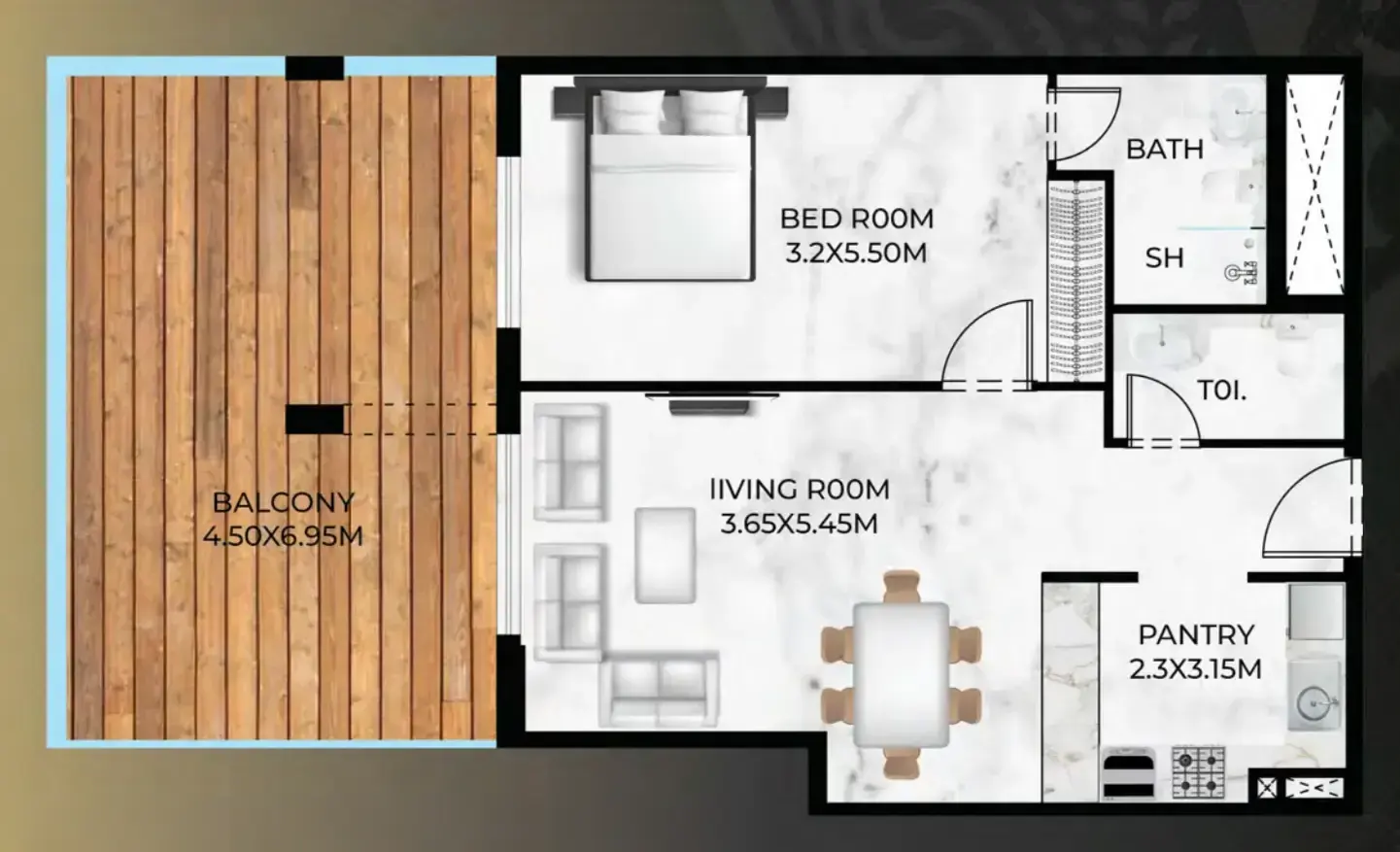 1 Bedroom apartments - Lumina Vista