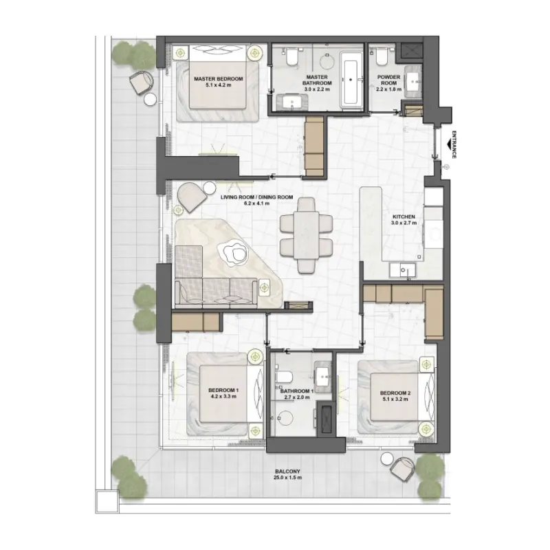 3 bedroom