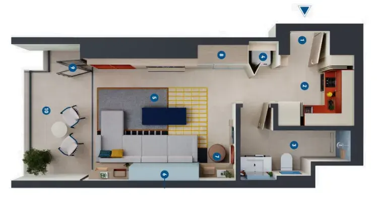Studio apartments - Rove Home Dubai Marina