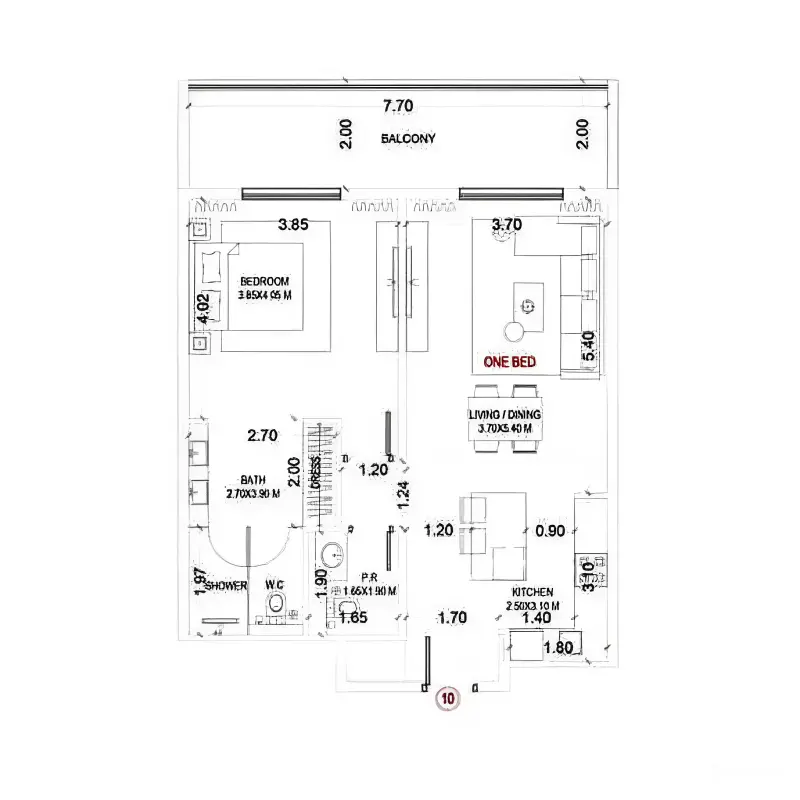 1 bedroom