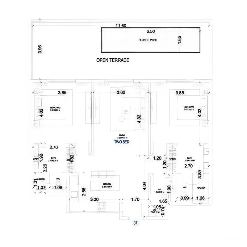 2 bedroom