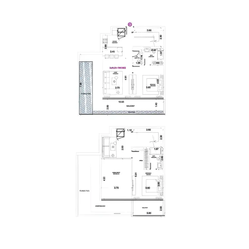 2 bedroom