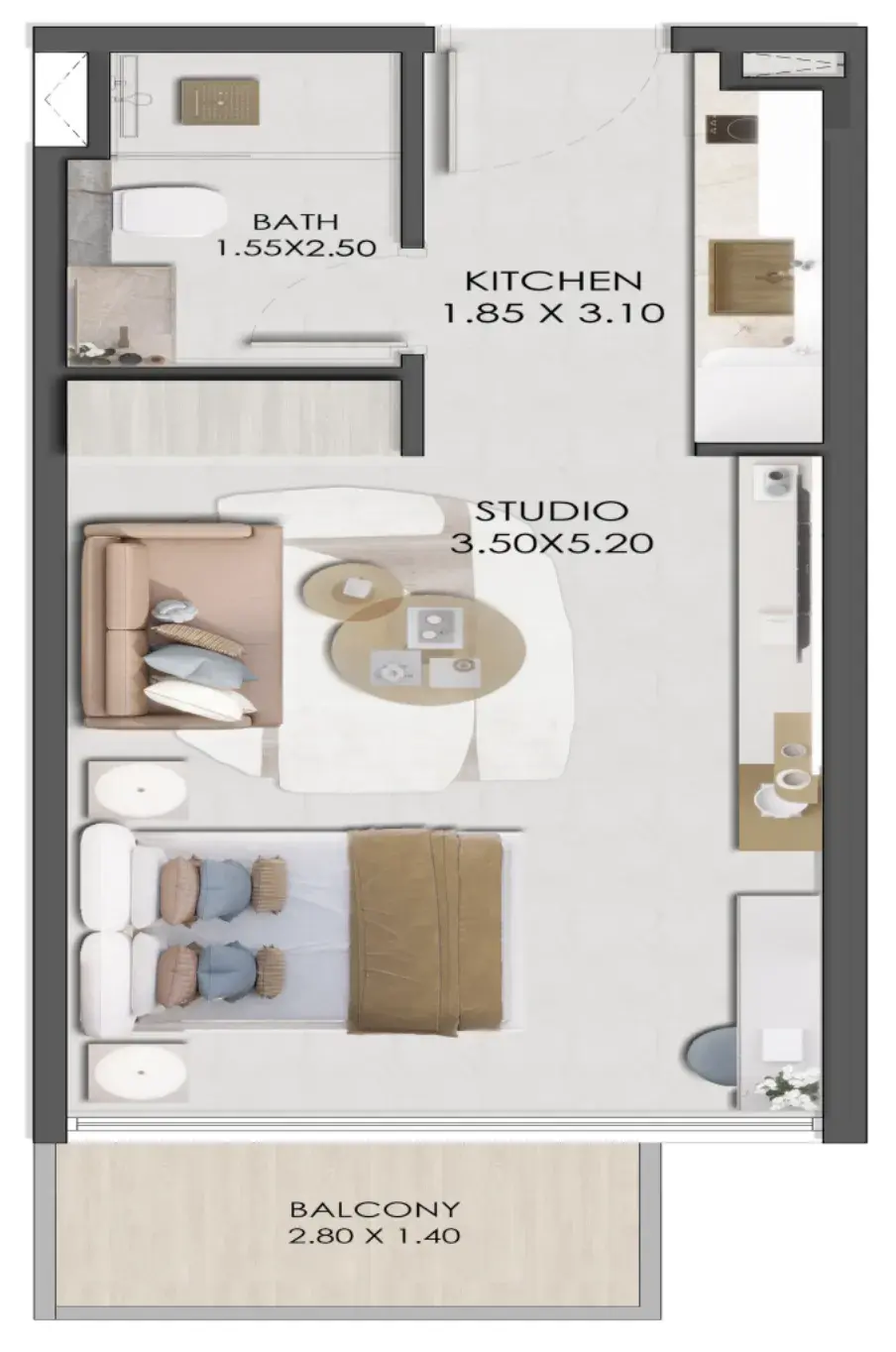 Studio apartments - Legado by Prescott