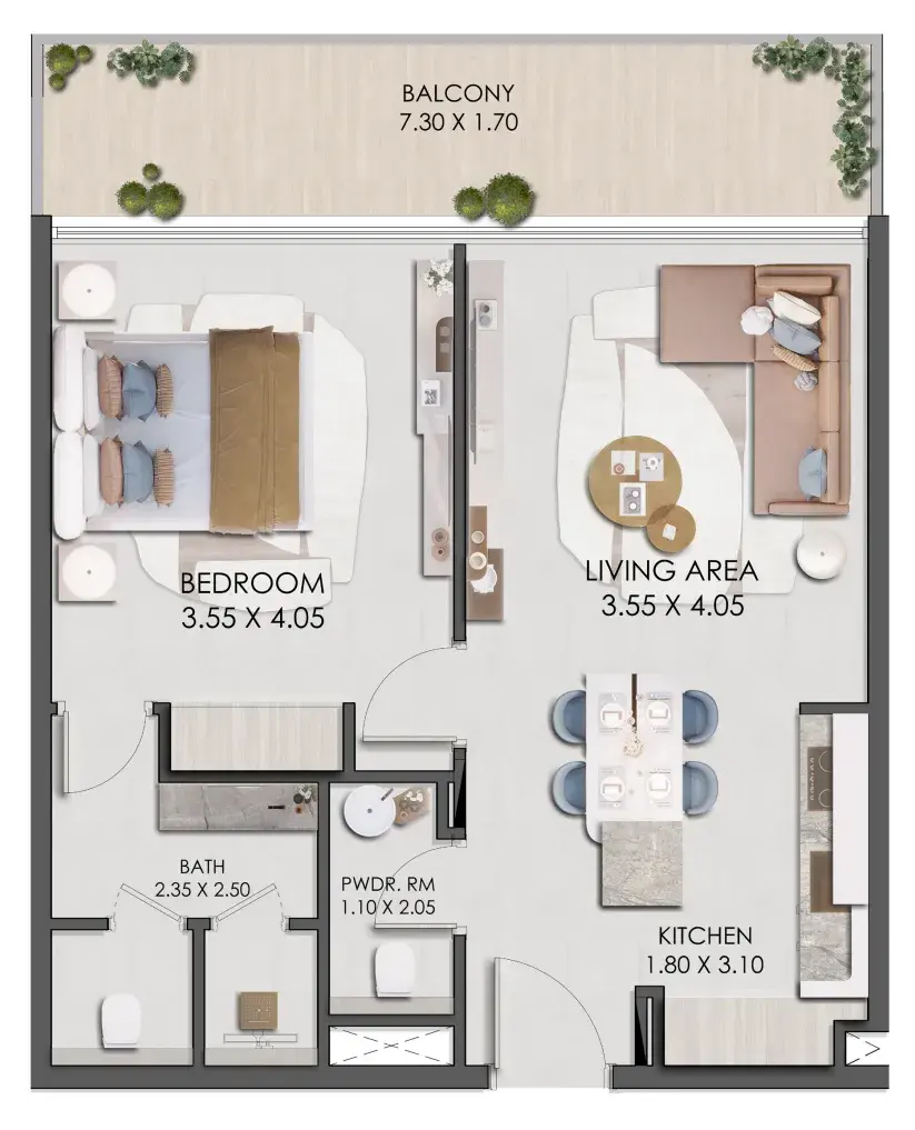 1 Bedroom apartments - Legado by Prescott