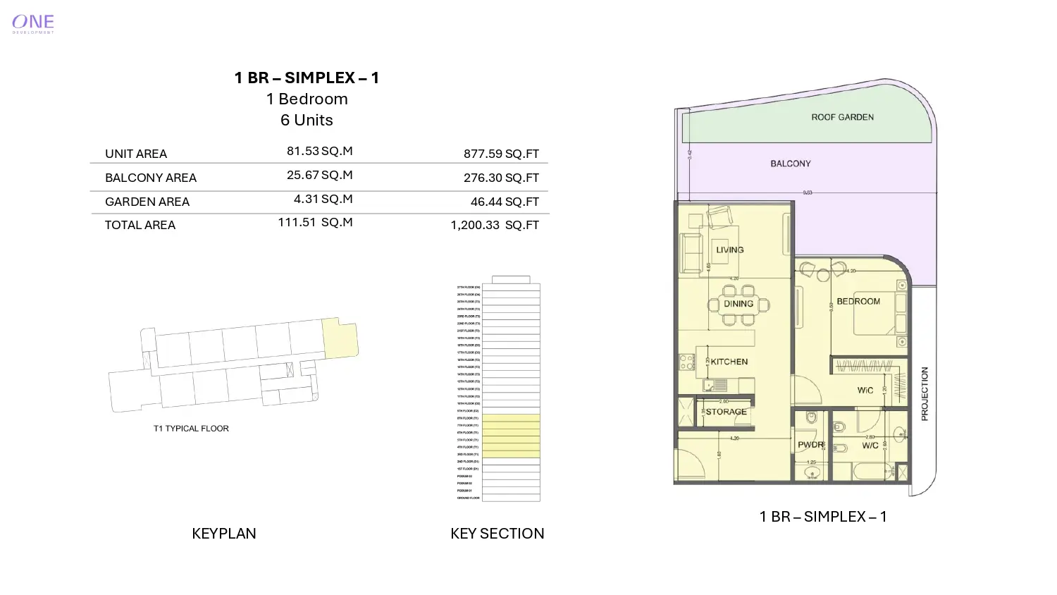 1 Bedroom Apartment floor plan