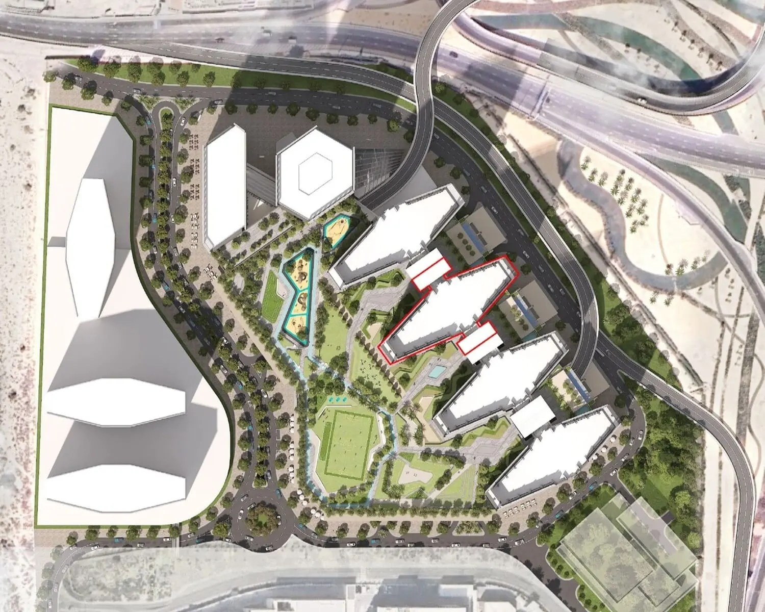 The Eden at Sobha Central master plan