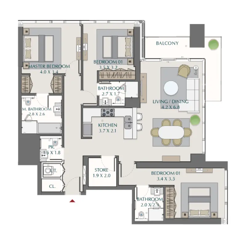 3 bedroom
