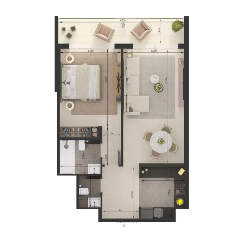 1 bedroom