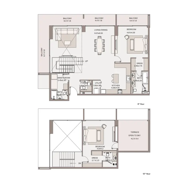 2 bedroom