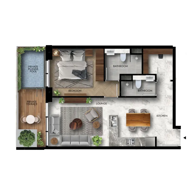 1 bedroom