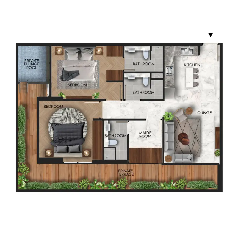 2 bedroom