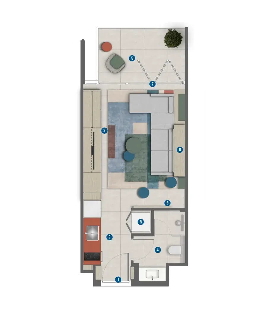 Studio apartments - Rove Home Marasi Drive