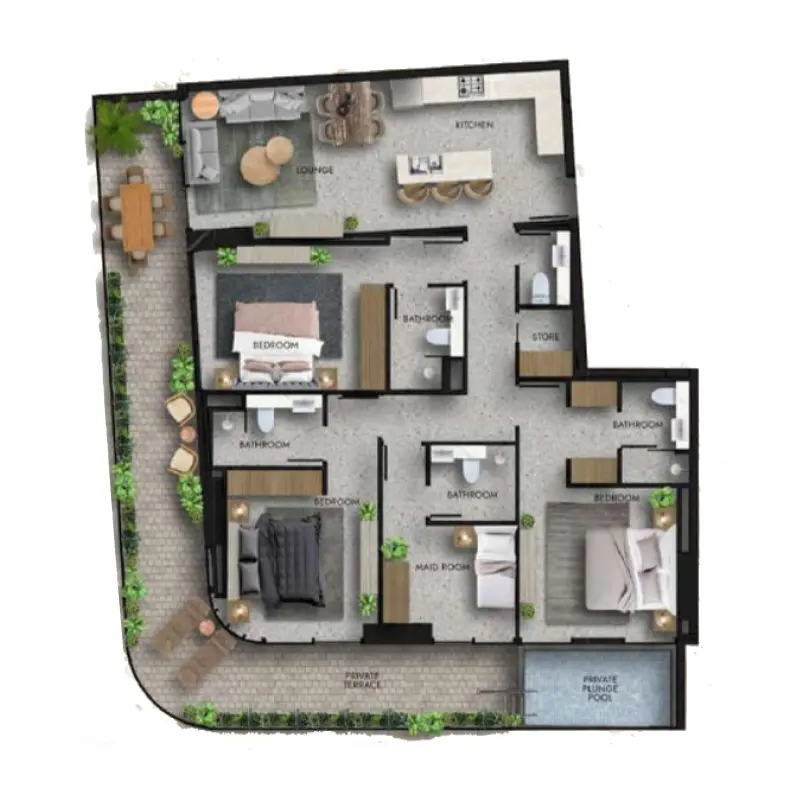 3 bedroom