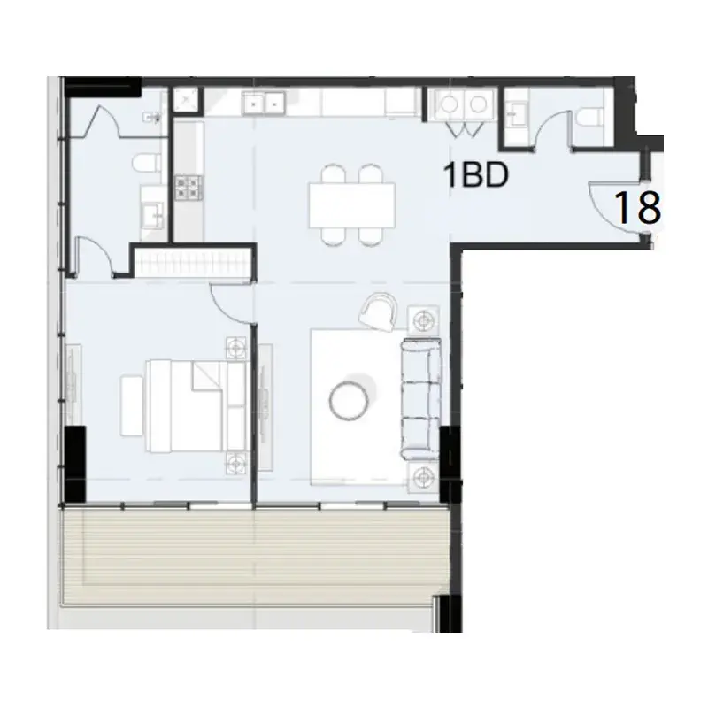 1 Bedroom apartments - Cove Boulevard