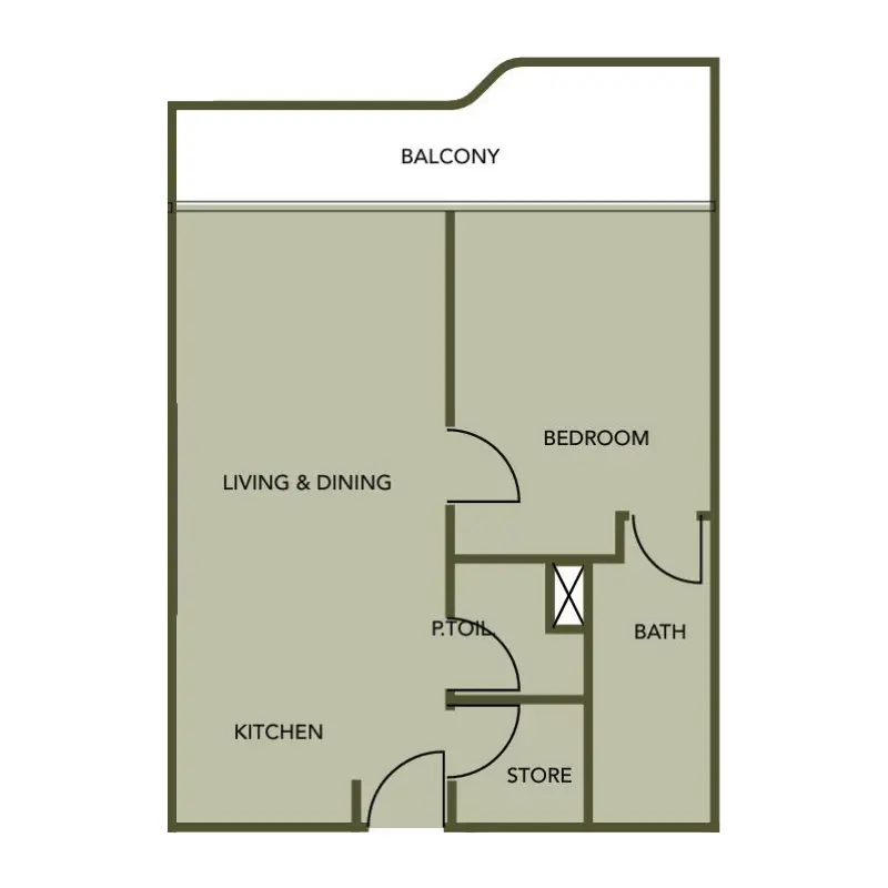 1 bedroom