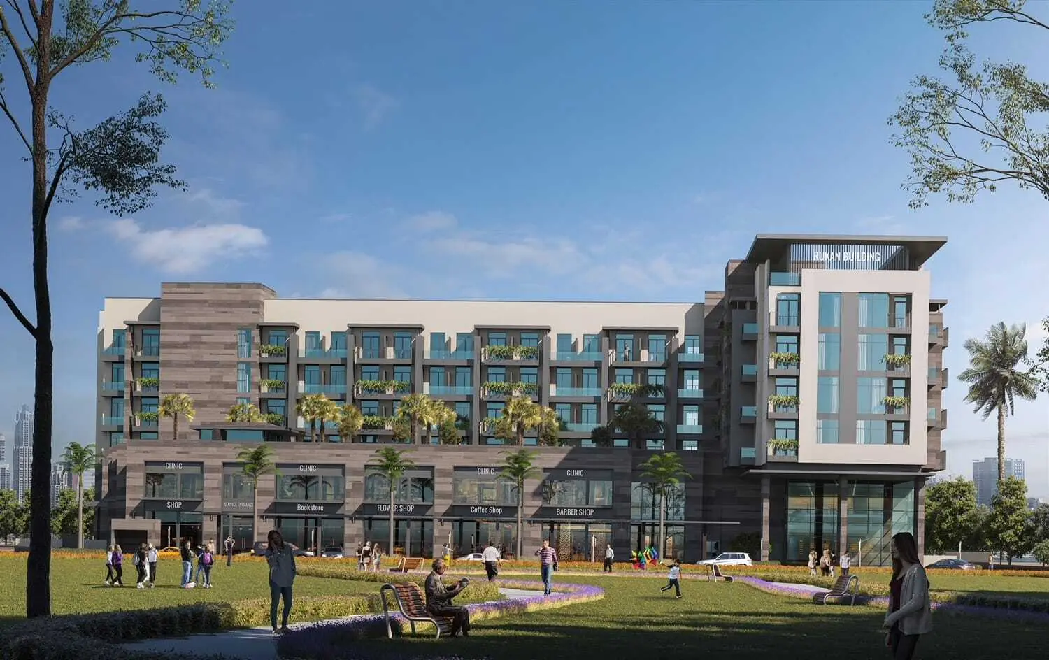 Rukan Residences in Dubai Land Residence by Continental Investments - Exterior Image 1