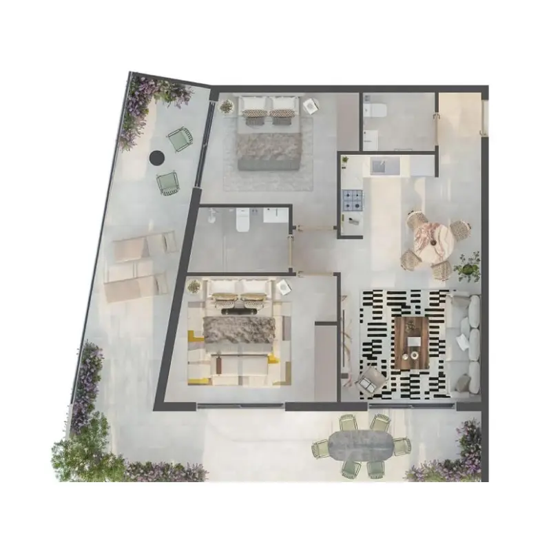 2 bedroom