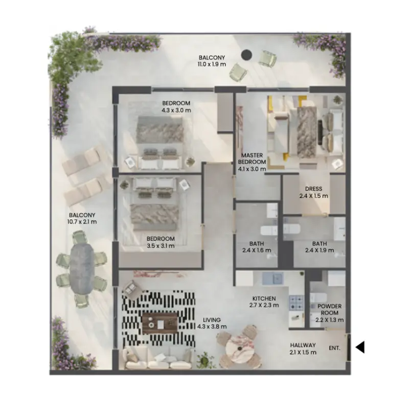 3 bedroom
