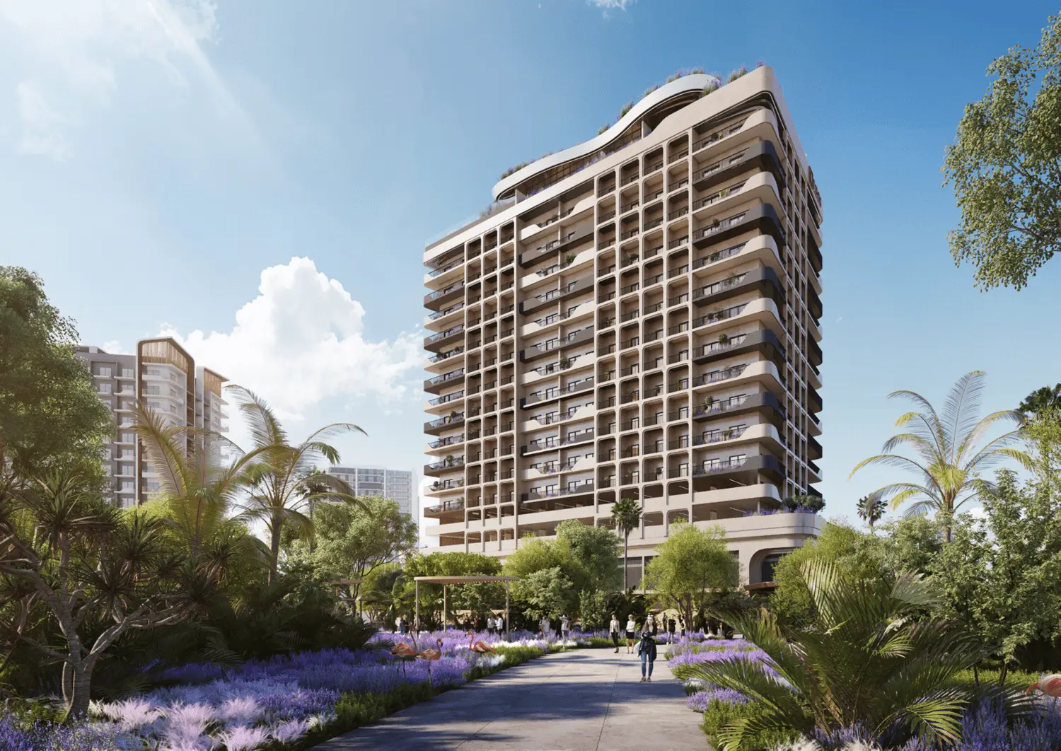 Weybridge Gardens 2 in Dubai Land Residence by Leos - Exterior Image 4