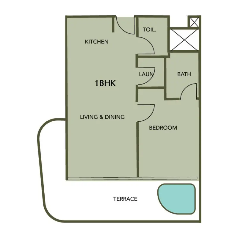 1 bedroom