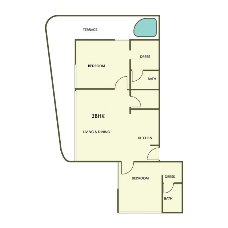 2 bedroom