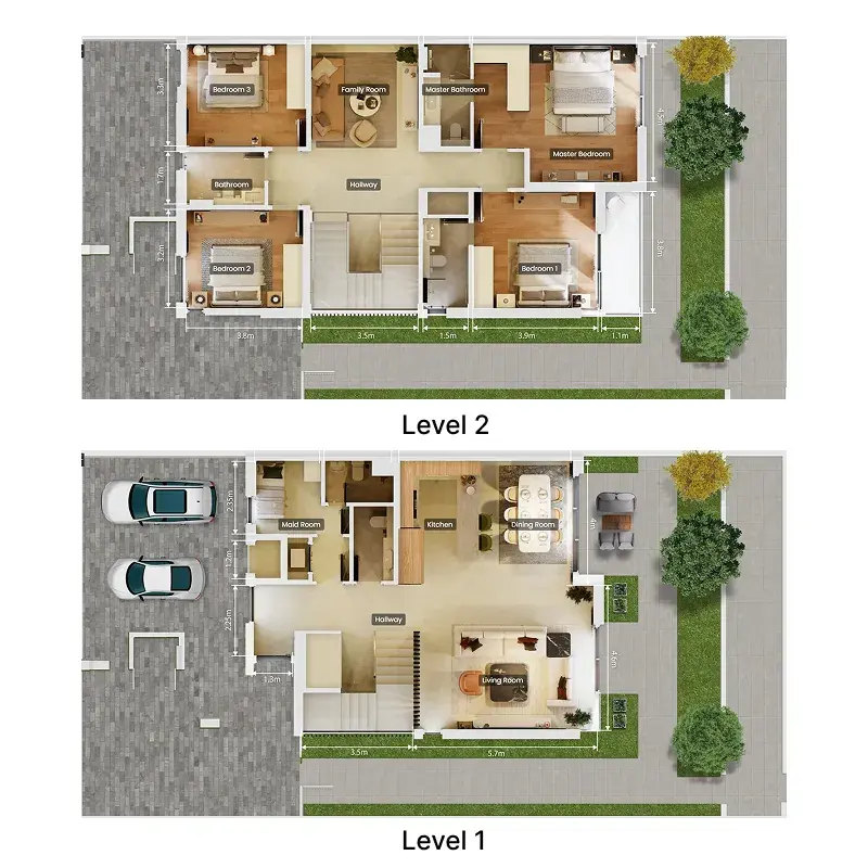 4 Bedrooms townhouse - Athlon by Aldar