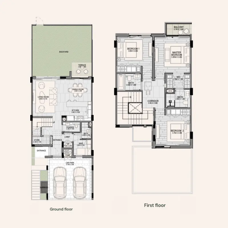 3 bedroom floor plan