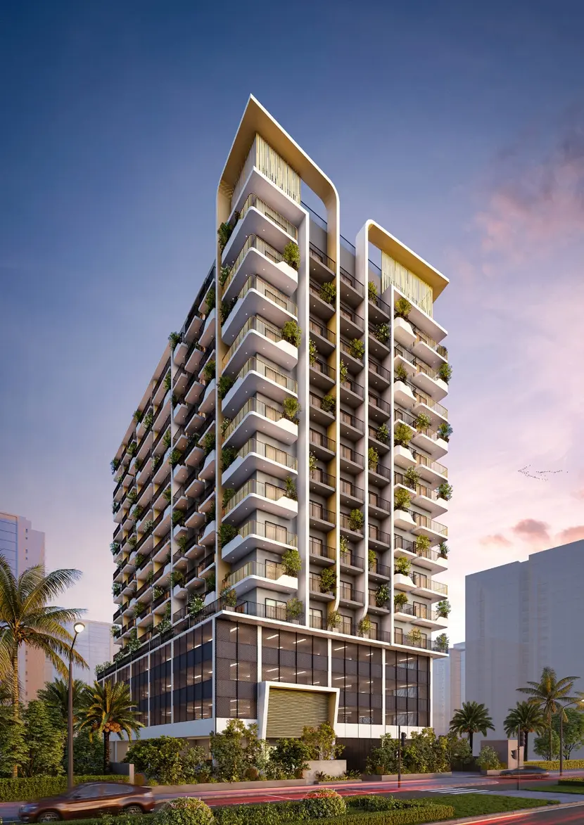 Weybridge Gardens in Dubai Land Residence by Leos - Exterior Image 2