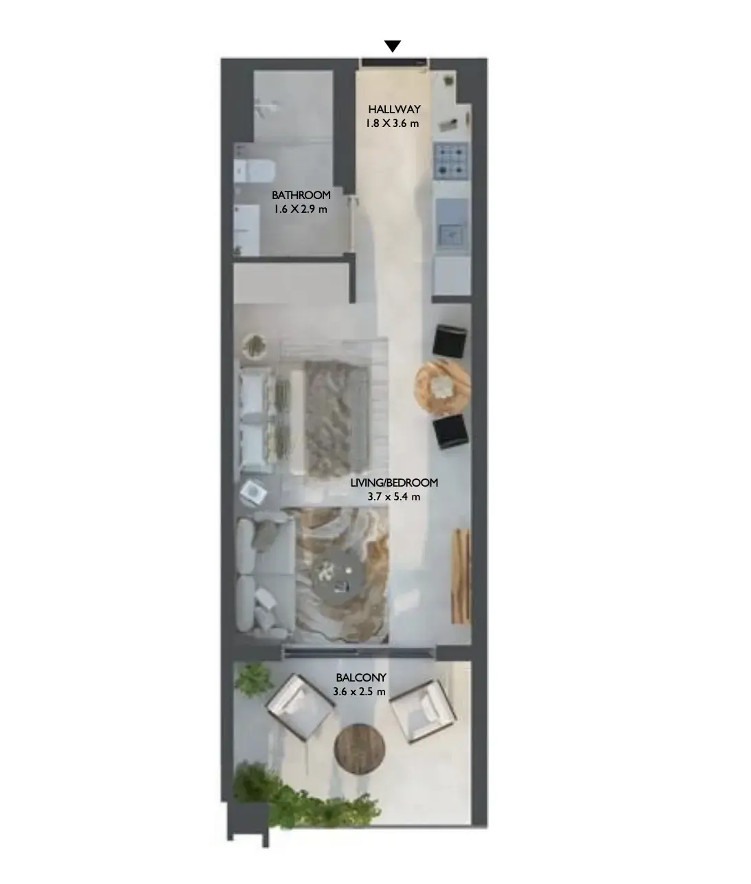 Studio apartments - Weybridge Gardens 3