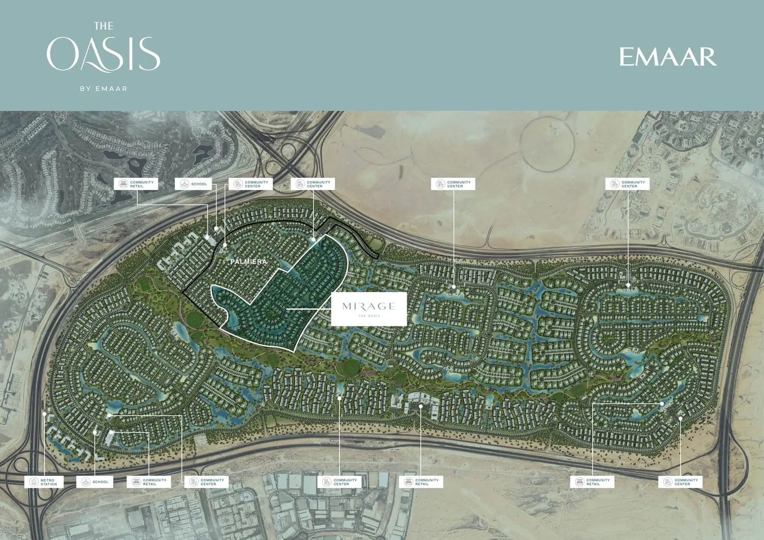 Mirage The Oasis master plan