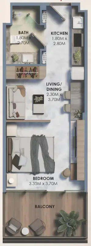 Studio apartments - Marquis Vista