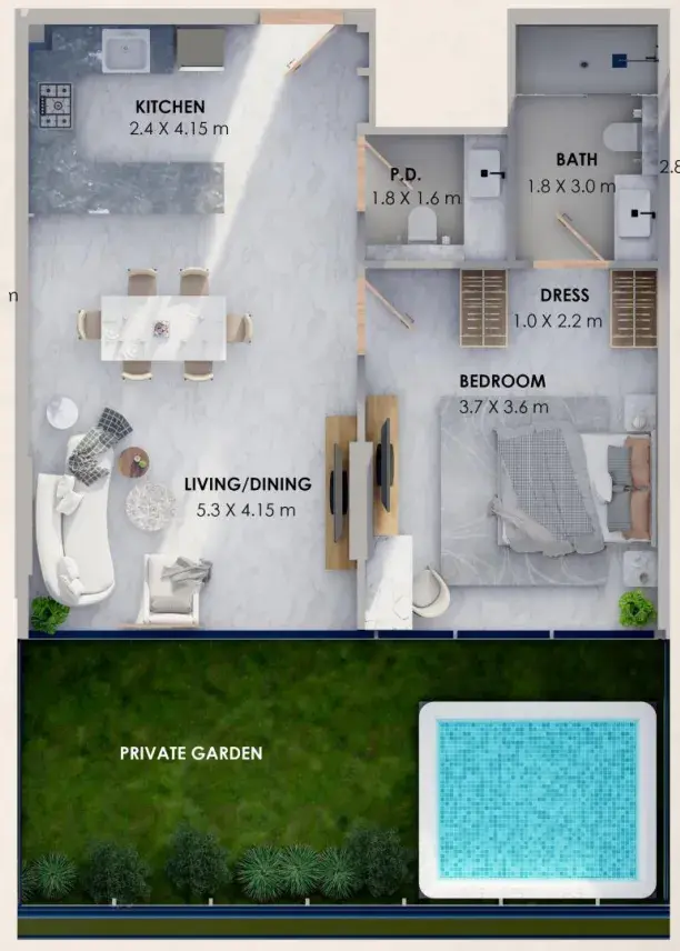 1 Bedroom apartments - Marquis Vista