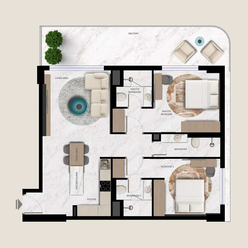 2 bedroom Apartments -  Aark Terraces