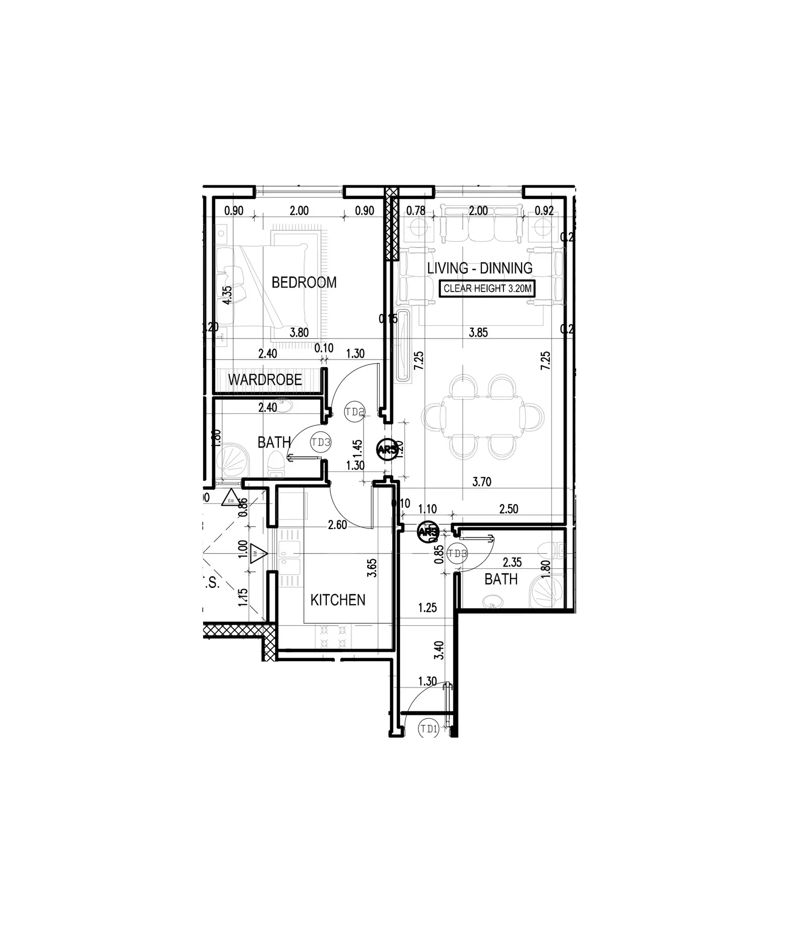 1 Bedroom apartments - Dugasta Warsan (Jneibi)
