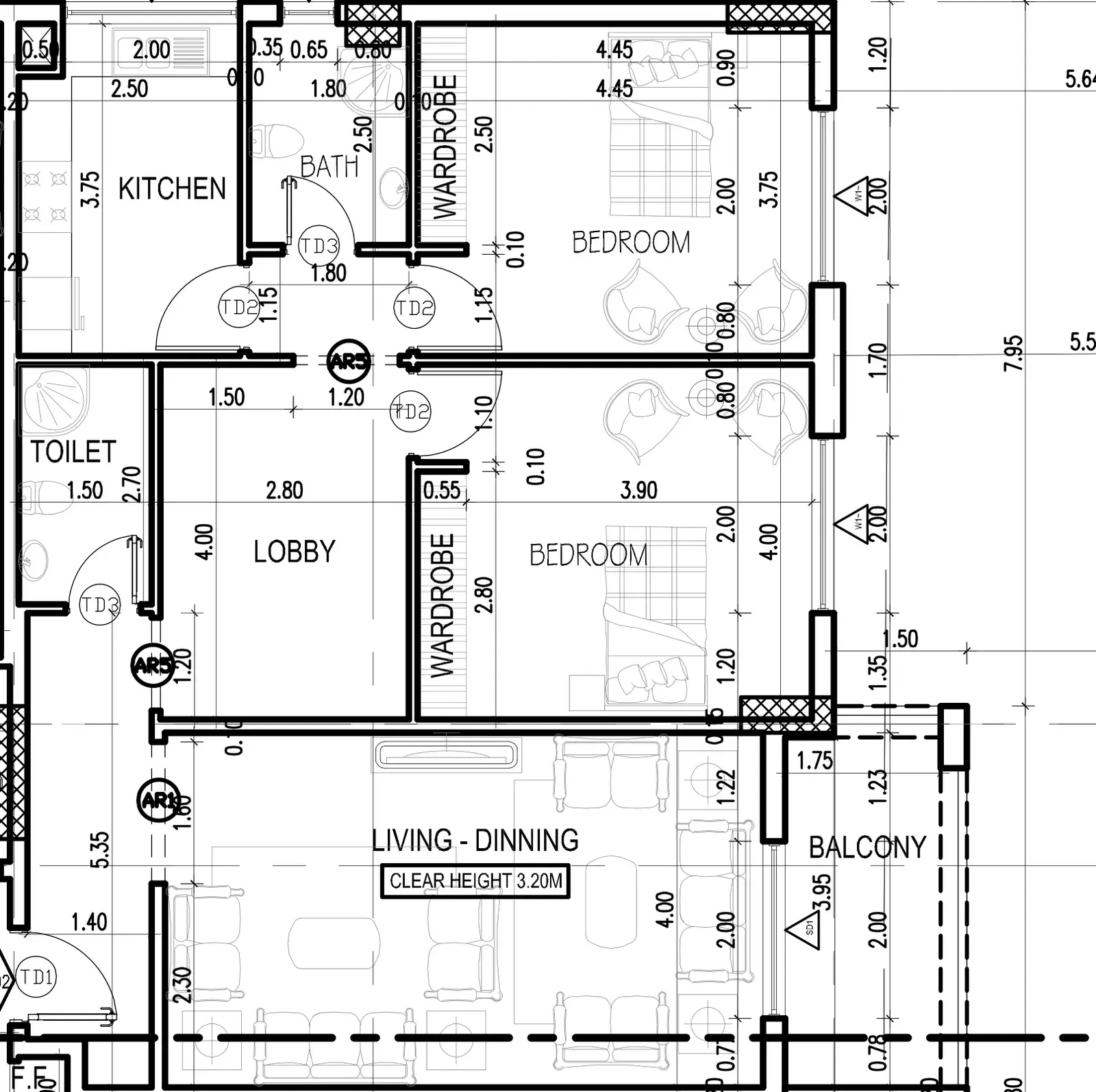 2 Bedrooms apartments - Dugasta Warsan (Jneibi)