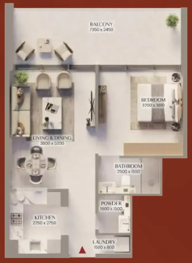 1 Bedroom apartments - Bliss Tower