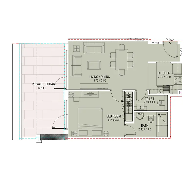 1 bedroom Apartments -  Al Waleed W.S 1