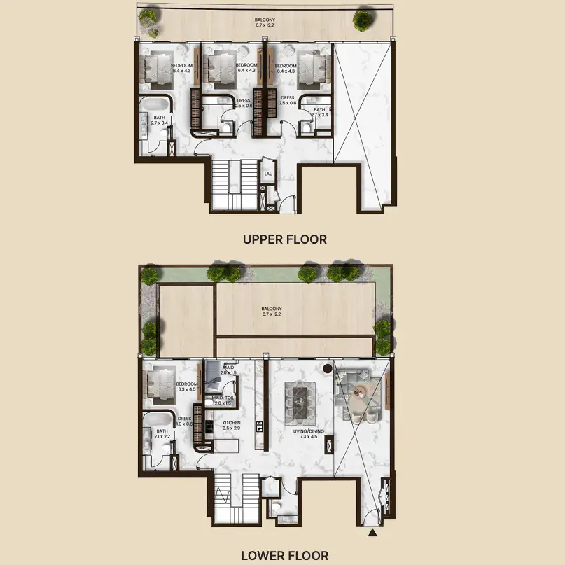 4.5 bedrooms apartments - Saas Hills