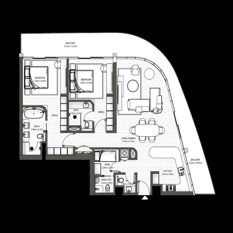 2 bedroom