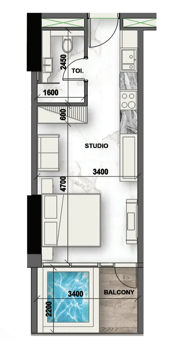 Studio apartments - Peace Lagoons 2