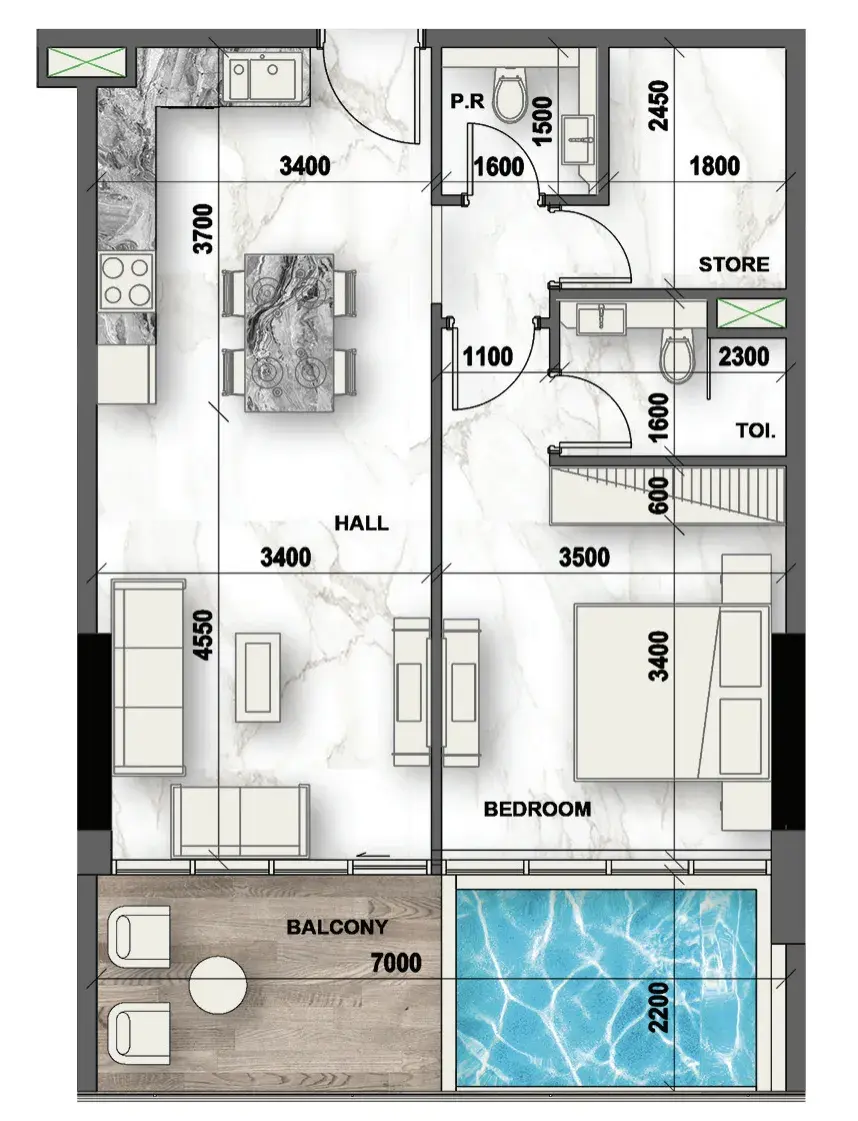 1 Bedroom apartments - Peace Lagoons 2