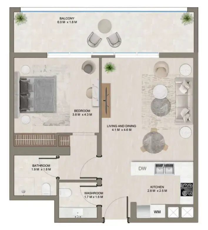 1 Bedroom apartments - The Corner